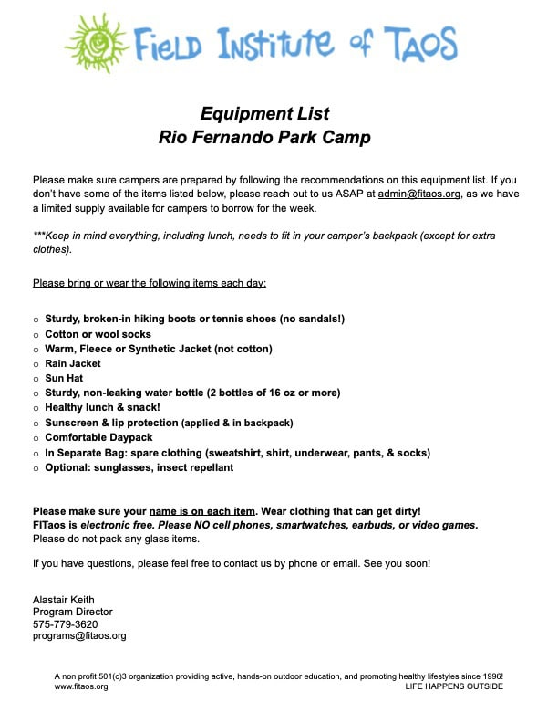 Summer-2026-Rio-Equipment-List.docx